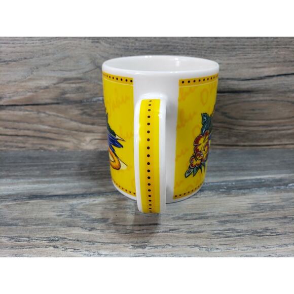 Hilo Hattie O'ahu 2002 Hawaii Island Heritage Coffee Hibiscus Yellow - Picture 4 of 8